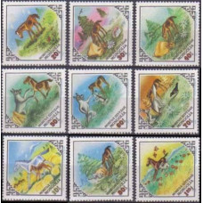 1983 Mongolia Mi.1541-49 Horses 5,50