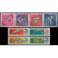 1960 Mongolia Mi.192-99 1960 Olympics in Rome 3,80