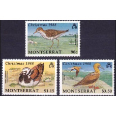 1988 Montserrat Mi.731-733 Christmas / Birds of Montserrat 8.50 €