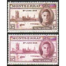 1946 Montserrat Michel 105-106** 0.60 €