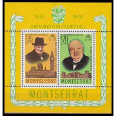 1974 Montserrat Mi.317-18/B5 Churchill