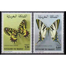 1981 Morocco Mi.968-969 Butterflies 7,00 €