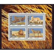 1998 Namibia Mi.927-930/B37 Cats 4.00 €