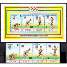 1988 Nevis Mi.492-495+B18 1988 Olympiad Seoul 9.00 €