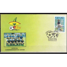 1986 Nevis cover 1986 World championship on football of Mexico €