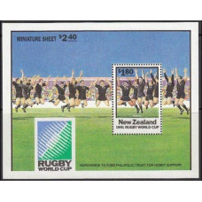 1991 New Zealand Mi.1200/B29 Rugby 4,00 €
