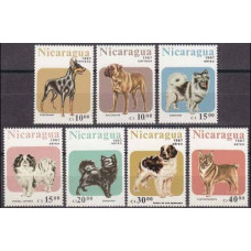 1987 Nicaragua Mi.2790-2796 Dogs 6,00 €