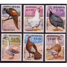1985 Nicaragua Mi.2599-2604 Domestic birds 7,00 €