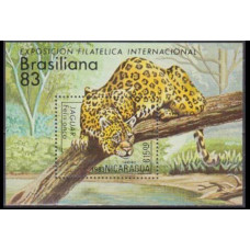 1983 Nicaragua Mi.2416/B152 Cats 6,00 €