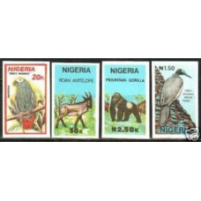 1990 Nigeria Michel 561-64 imperf. / Fauna rare €