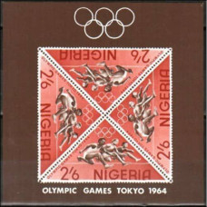 1964 Nigeria Michel 159/B4b 1964 Olympiad Tokio 6.50 €
