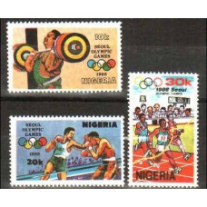 1988 Nigeria Michel 524-526 1988 Olympiad Seoul 1.70 €