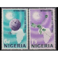 1965 Nigeria Mi.164-165 Satellite 0,90
