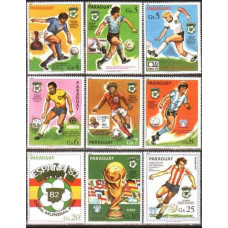1980 Paraguay Michel 3327-3335 1982 World championship on football of Spanien 14.00 €
