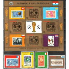 1988 Paraguay Michel 4242-45+4246KL 1990 World championship on football of Italien 26.60 €