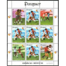 1984 Paraguay Mi.3746KL 1982 World championship on football of Spanien 14.00 €