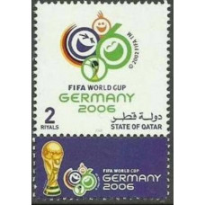 2006 Qatar Mi.1293Tab 2006 World championship on football Germania 4.00
