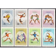 1968 Rumania Michel 2697-2704 1968 Olympiad Mexiko 4.50 €