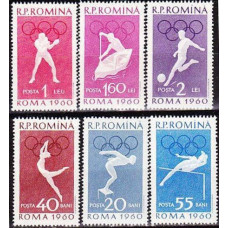 1960 Rumania Michel 1847-1852 1960 Olympiad Rim 7.00 €