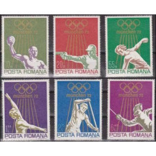 1972 Rumania Michel 3035-40 1972 Olympiad Munhen 7.00 €