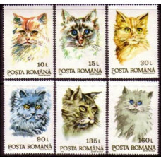 1993 Rumania Mi.4885-4890 Cats 3,50 €