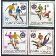 1970 Rumania Michel 2842-45 1970 World championship on football of Mexico 3.80 €