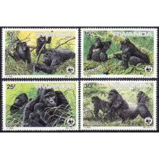 1985 Rwanda Mi.1292-1295 WWF 30.00 €