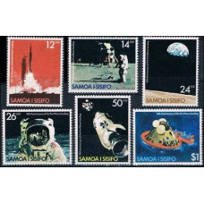 1979 Samoa Mi.407-412 10th Anniversary Of Apollo 11 4,00