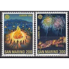 1981 San Marino Michel 1225-1226 Euvropa 2.00 €