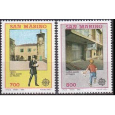 1990 San Marino Mi.1432-1433 Architecture 4,00 €