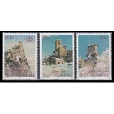 1991 San Marino Mi.1488-1490 Architecture 3,50