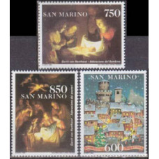 1993 San Marino Mi.1555-1557 Paintings 2,20