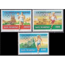1991 San Marino Mi.1474-1476 1992 Olympiad Barselona 3,60