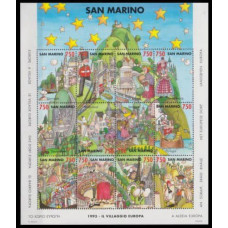 1993 San Marino Mi.1539-1550/B17 Europa 12,00