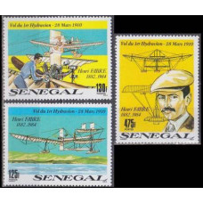 1989 Senegal Mi.1061-1063 Planes 7,50