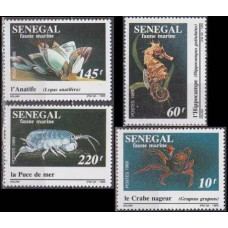 1989 Senegal Mi.1041-1044 Sea fauna 6,00