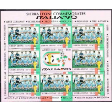 1990 Sierra Leone Michel 1450KL(Argentina) 1990 World championship on football of Italien 10.00 €