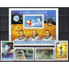 1980 St Thomas(St Tome E Pri.) Mi.646-649 +650/B45 Astronauts 32.00 €