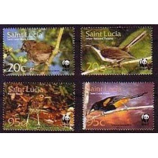 2001 St Lucia Mi.1142-1145 WWF 2,50 €