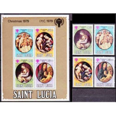 1980 St Lucia Mi.472-475+472-475/B19 Tizian 6,40 €