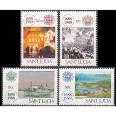 1988 St Lucia Mi.933-936 Ships 7,00 €