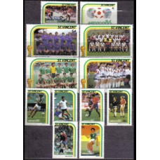 1986 St Vincent Mi.941-952 1986 World championship on football of Mexico 13.00