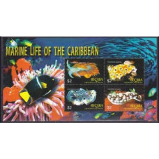 2005 St Vincent & Grenadines-Bequie Mi.436-39KL Sea fauna 7,00 €