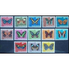 1972 Surinam Mi.623-635 Butterflies 9,50 €