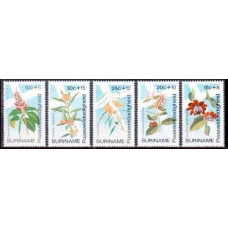 1974 Surinam Mi.666-670 Flowers 5,00 €