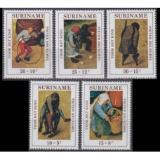 1971 Surinam Mi.608-612 Paintings 5,00 €