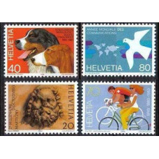 1983 Switzerland(Helvetia) Mi.1256-1259 Dogs 3,20 €