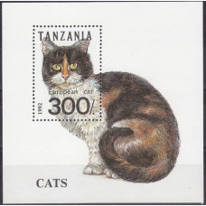 1992 Tanzania Mi.1412/B201 Cats 3,00 €