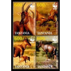 2006 Tanzania Mi.4433-36VB Fauna / WWF 4,00 €