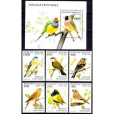 1996 Togo Mi.2473-2478+2479/B400 Exotic birds 17.00 €